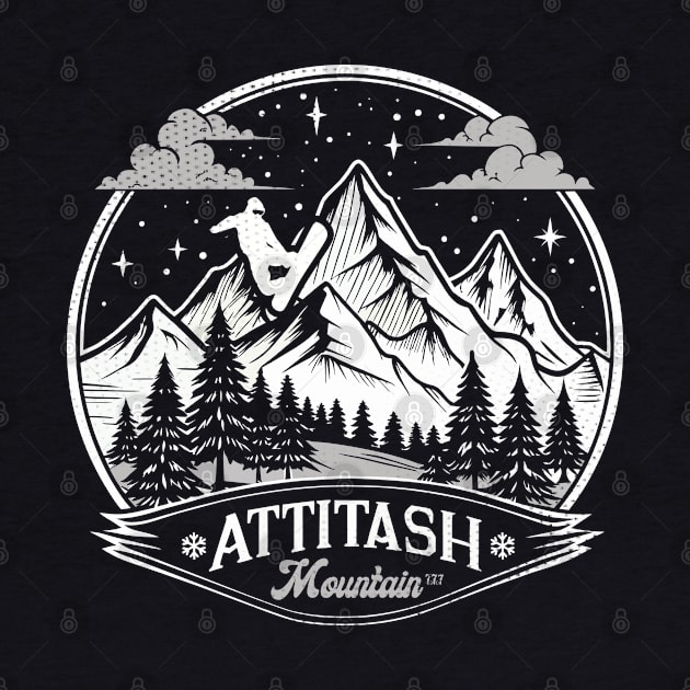 Retro Attitash Mountain Ski by Surrealcoin777